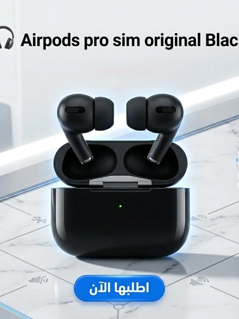 Airpods pro sim original Black